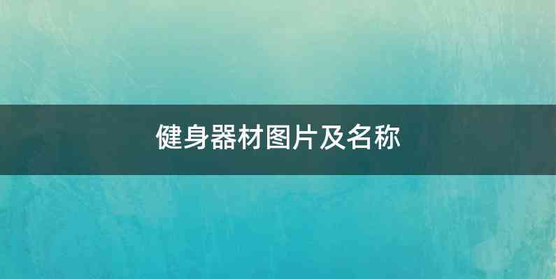 澳门人·威尼斯健身器材图片及名称