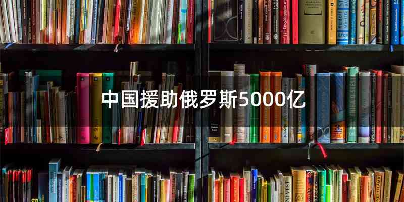 中国援助俄罗斯5000亿